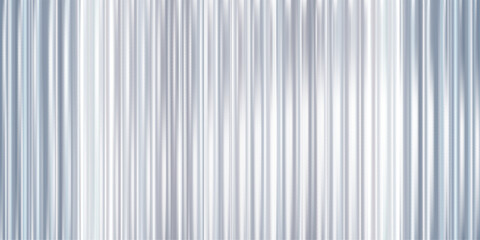 Transparent ribbed glass pattern with a 3D background effect and abstract gradient blur. Silver seamless plastic texture for window or wall panel design. Light overlay with prism and chrome elements.