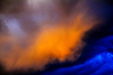 Dramatic sky with storm clouds