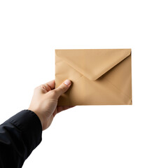 Fototapeta premium Hand Holding Sealed Brown Envelope – Symbol of Secrecy, Anticipation, and Personal Connection