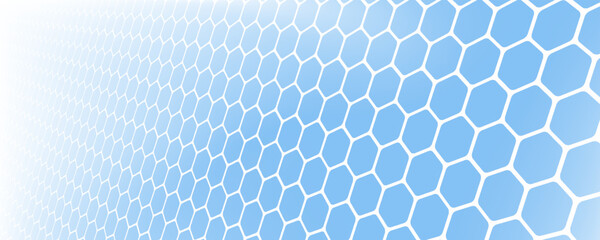 Halftone Blue Gradient Hexagon Background, Halftone Blue Gradient Background.