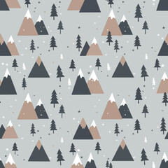 Mountain Landscape Pattern.