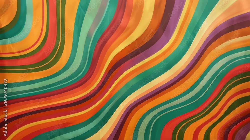Poster a colorful and dynamic background featuring wavy lines