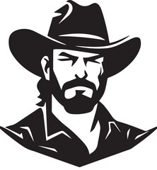 Cowboy with Beard and Hat