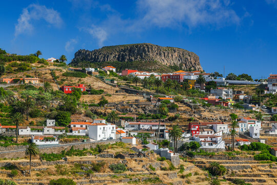 Scenic landscape of La Gomera Island near Las Hayas village, Spain, Europe