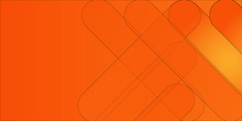 Abstract orange background with diagonal lines. Dynamic shapes composition.