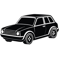 unique car silhouette vector illustration