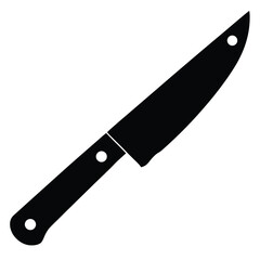 Kitchen Knife With Wooden Handle Icon
