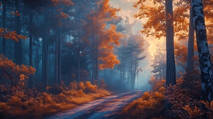 Obraz premium Epic mountain peaks rising under golden sky at dawn image