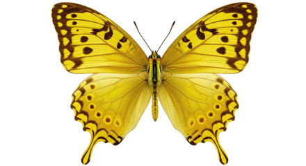 Isolated Yellow Butterfly