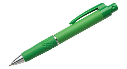 Isolated Green Ballpoint Pen