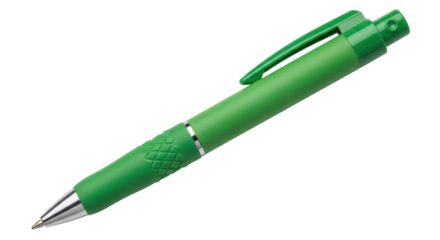 Isolated Green Ballpoint Pen
