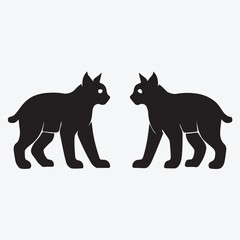 Abstract geometric vector design featuring bold primary and secondary colors with clean typography elements