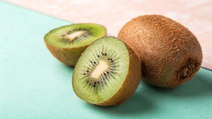 kiwi fruit on a plate