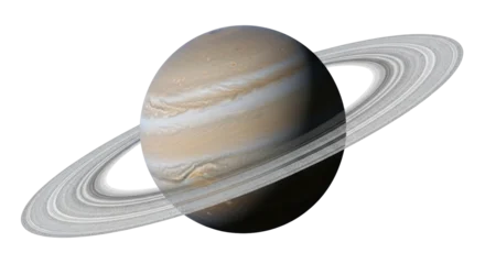 Selbstklebende Fototapeten Universum Isolated Planet Saturn with Rings  © Trym