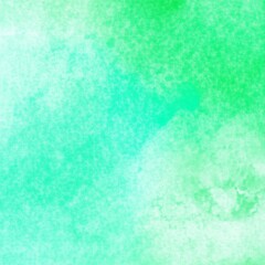 Obraz premium Vibrant watercolor painting with a unique salt texture effect, showcasing a harmonious blend of lush green and deep teal hues, creating an organic and artistic visual appeal.