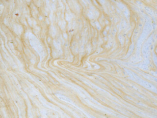 dirty foam on the water