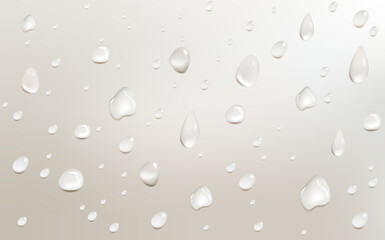Fresh water splash effect on the surface.Liquid spreading droplet shapes.