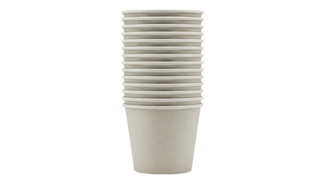 Isolated paper cups