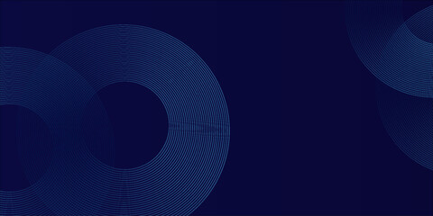 Abstract blue glowing geometric lines modern shiny blue circle lines pattern. Suit for cover,  banner, brochure
