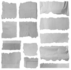 Torn pieces of paper