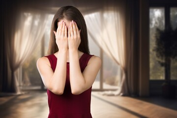 Depression teenage young women feeling anxious