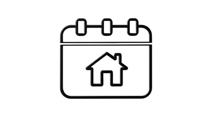 Isolated Real Estate Calendar