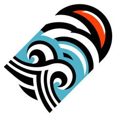 the sun sets and rises over the ocean