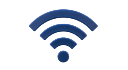 Isolated Blue Wi-Fi Icon