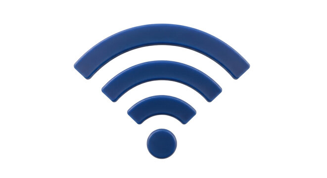 Isolated Blue Wi-Fi Icon