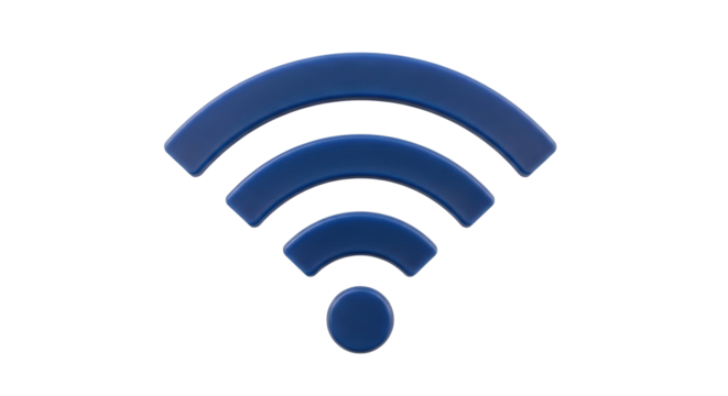 Isolated Blue Wi-Fi Icon