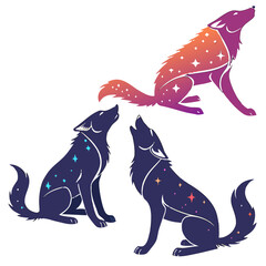 vector illustration of a dog