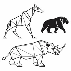 vector image of an animal
