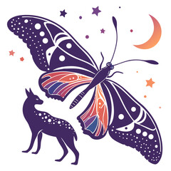 butterfly on a white background