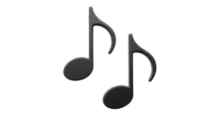Isolated Two Music Notes