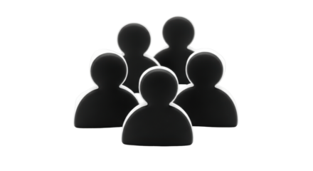Isolated Group of People Icons