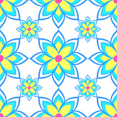 Seamless floral weaving