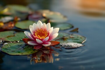 Lotus flower close up