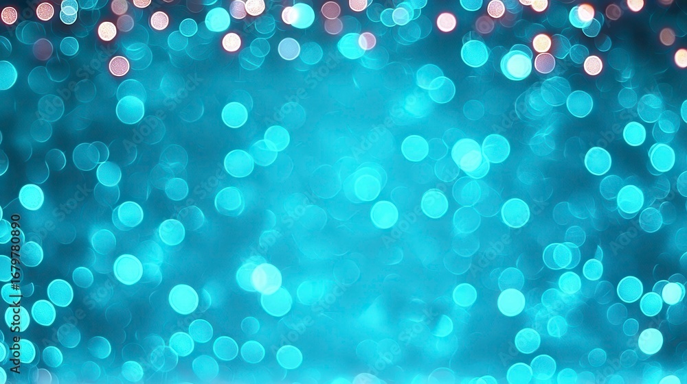 Aufkleber a mesmerizing turquoise and pink bokeh background creating a magical atmosphere perfect for various 