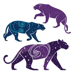 vector illustration of a zebra