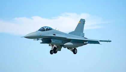 Obraz premium Military jet in flight