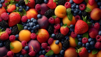 Obraz premium frame made of colorful fruit