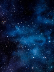 Fototapeta premium Vast starry sky with countless luminous stars and cosmic clouds