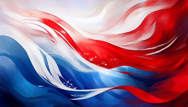wispy red white blue background graphic for election political politics american