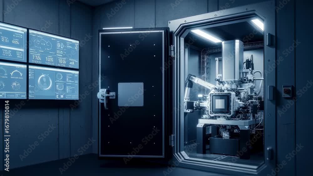 Poster electronbeam lithography maskwriter vault with realtime environmental monitoring screens to maintain