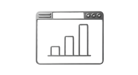 Isolated Website Statistics Icon