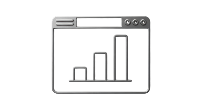 Isolated Website Statistics Icon