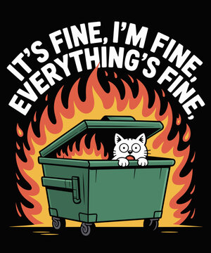 It's Fine I'm Fine Everything Is Fine Lil Dumpster Fire