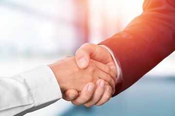 Business people handshake for agreement, ooperation for project.