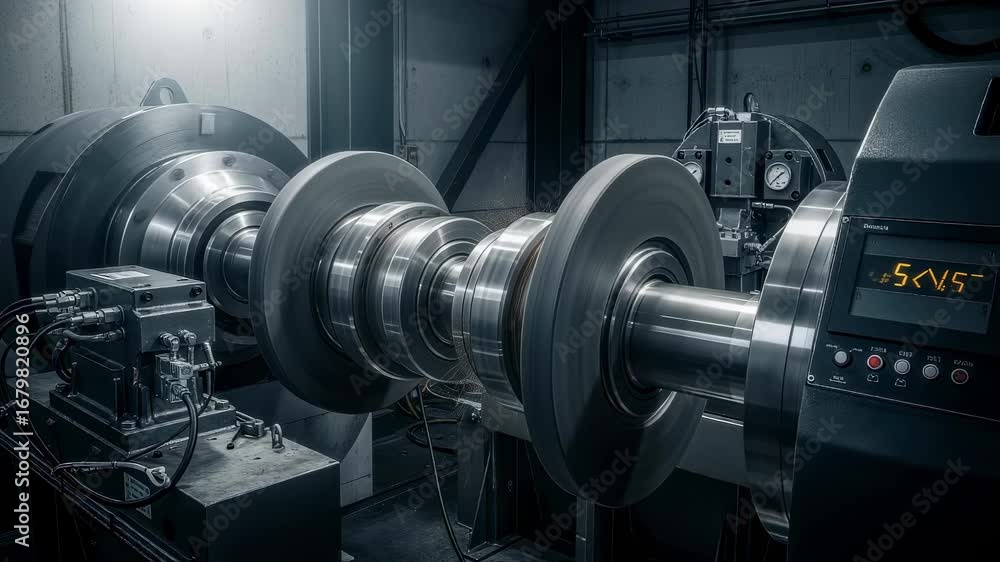 Poster dynamic image of rotating shafts and coupling units inside a wave energy powertakeoff dynamometer ce