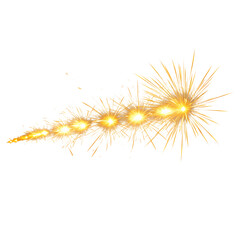 Golden Sparkler Trail: Perfect for Festive Designs